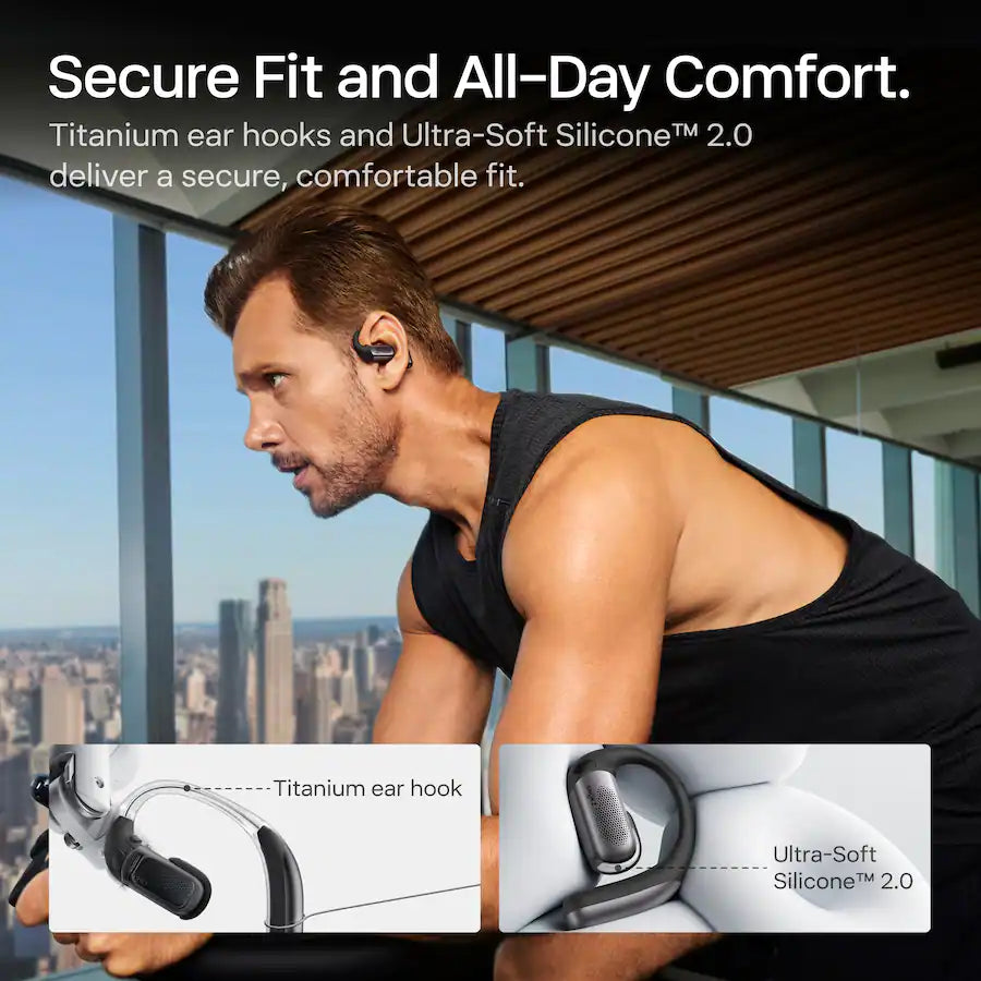 Shokz OpenFit Pro Wireless Open-Ear Headphones – Black 