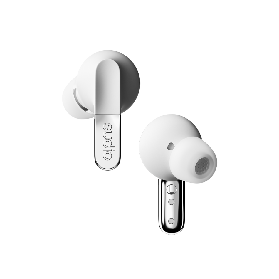 Sudio N3 Pro True Wireless Earbuds with ANC Chrome White