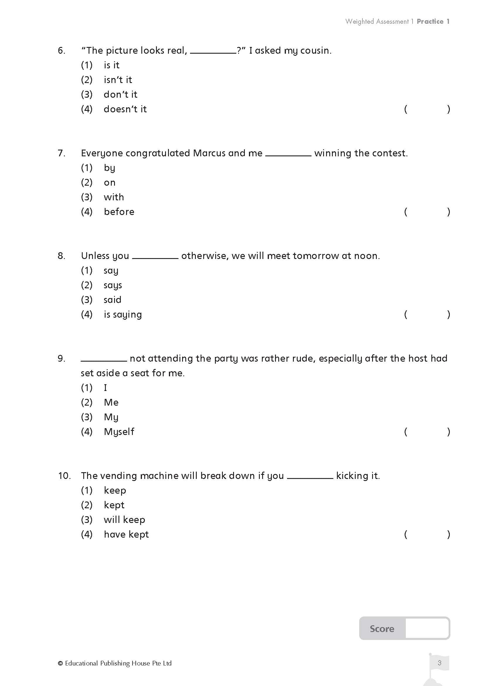 Primary 5 English Top The Class Term/Semestral Papers
