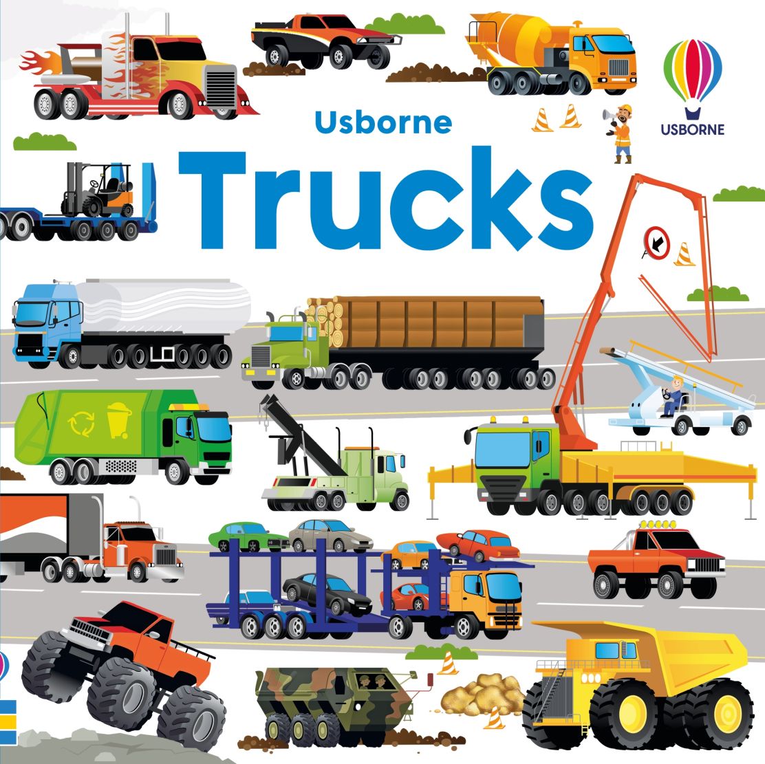 Usborne Book And Jigsaw Trucks
