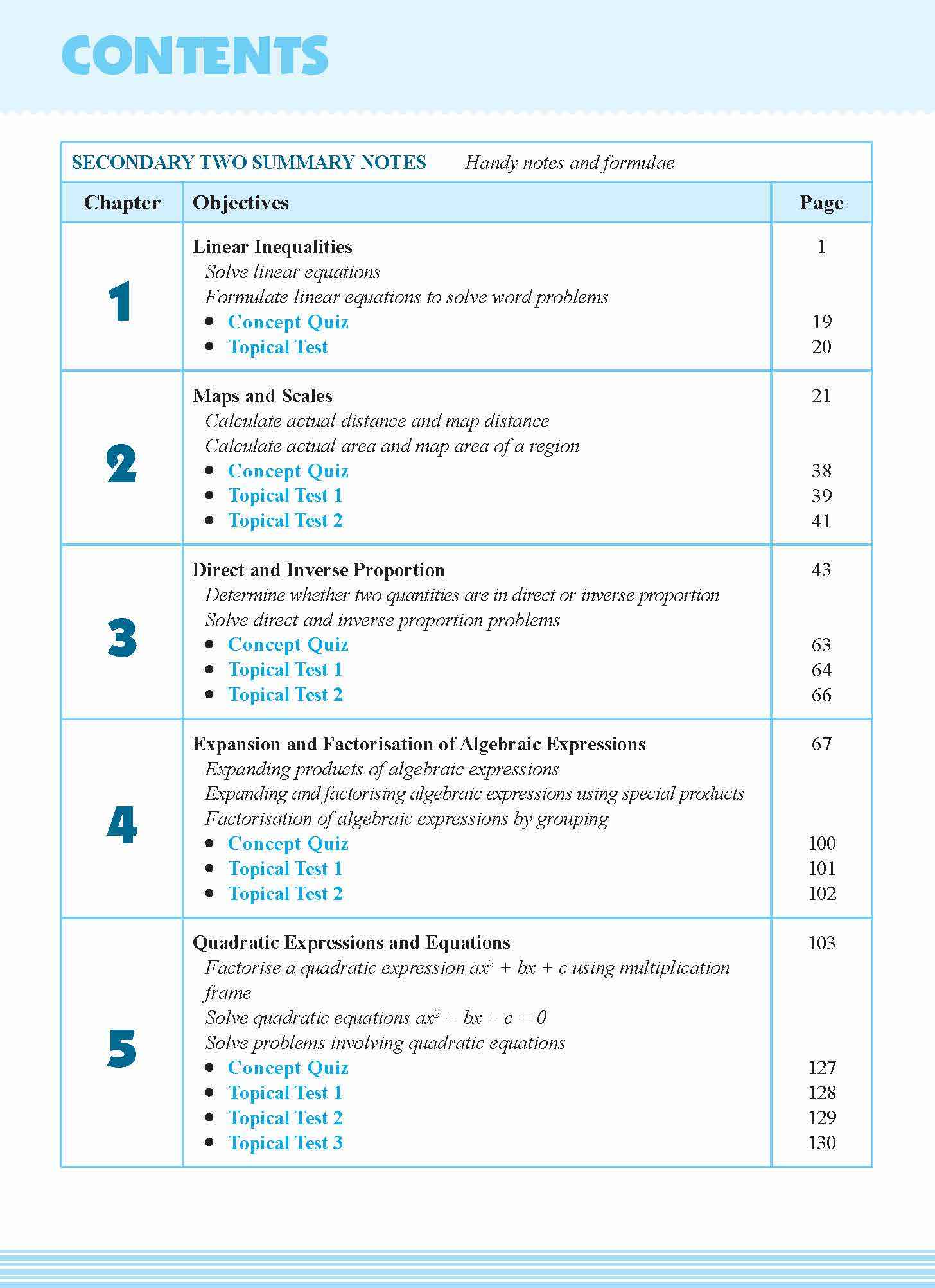 Secondary 2 Mathematics Tutorial 2A [G3] - 5th Edition