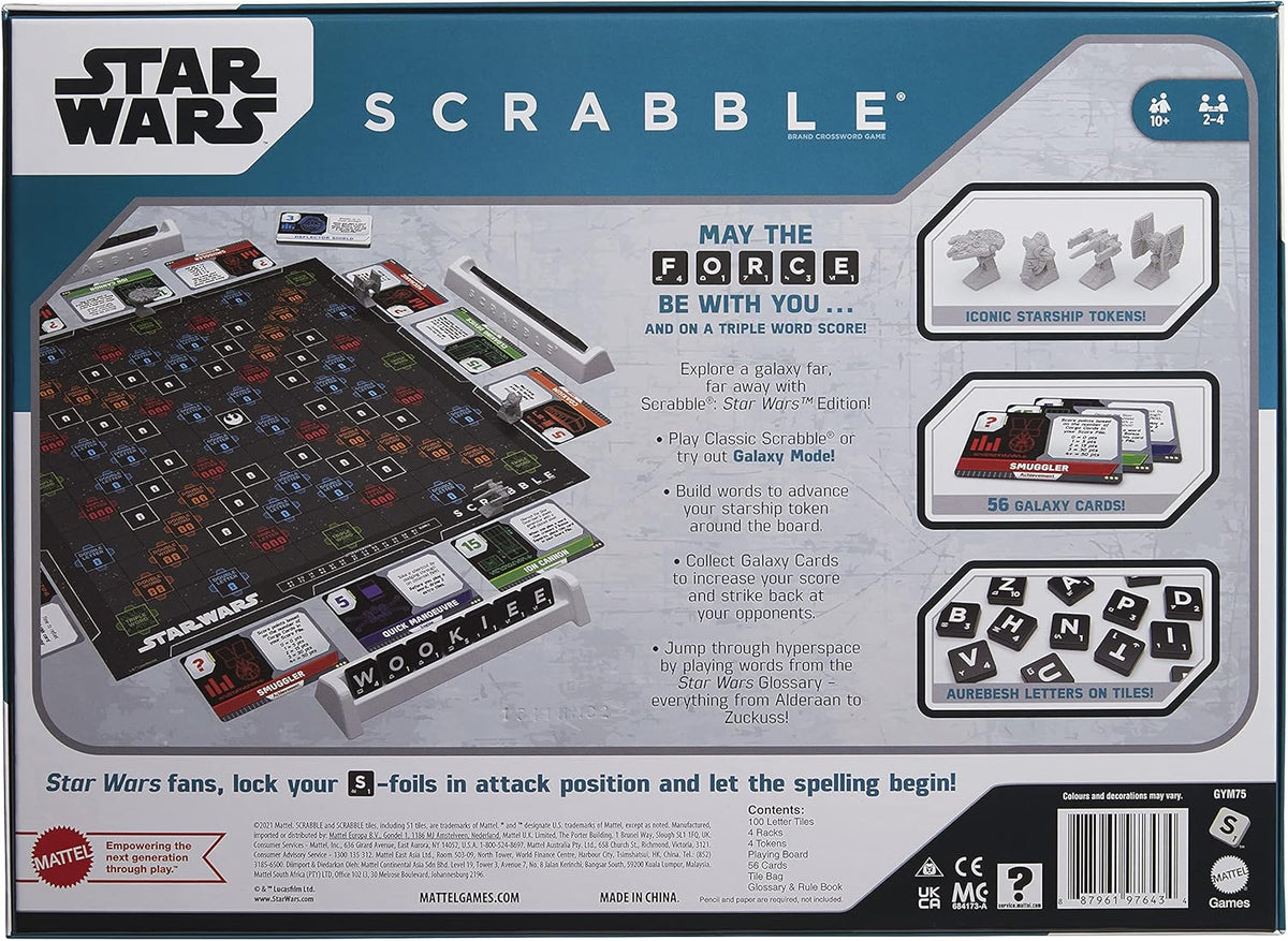 MATTEL SCRABBLE STAR WARS BOARD GAME
