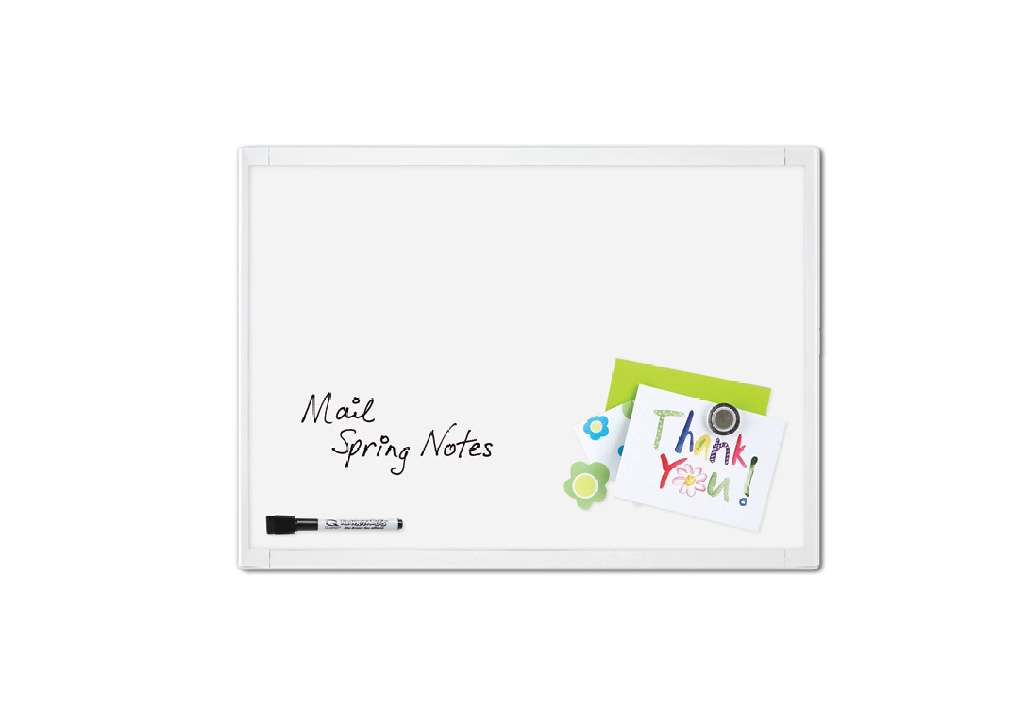 QUARTET White Frame Magnetic Board - _MS, CLEANDESK, DONE, PRESENTATION, QUARTET