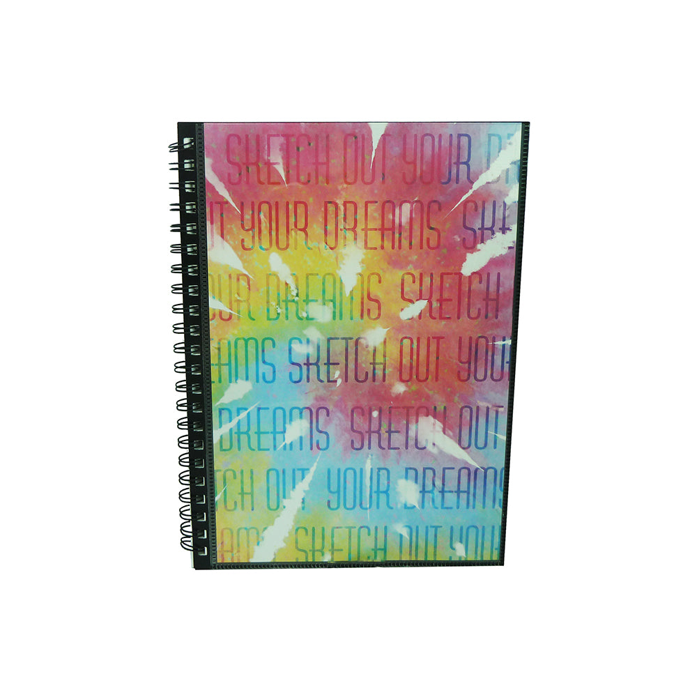 POP ARTZ Spiral Sketch Book A4 Words - _MS, ART & CRAFT, Art Needs, ECTL-AUG23, ECTL-MNM30, POP ARTZ