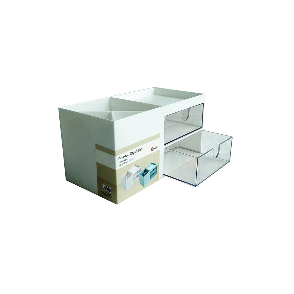 POP BAZIC Desktop Organizer White - _MS, CLEANDESK, ECTL-AUG23, ECTL-MNM3FOR99, ORGANIZER, POP BAZIC